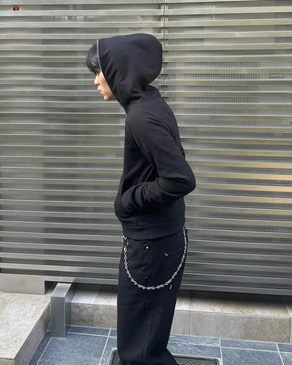 Basic zip-up hoodie