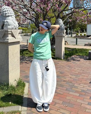 Cotton balloon pants