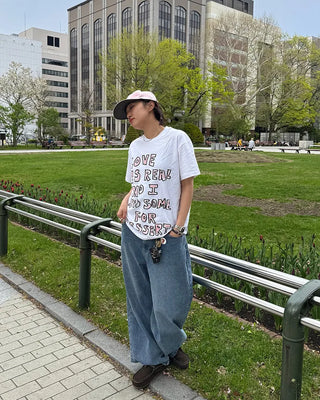 Crayon lettering T-shirt