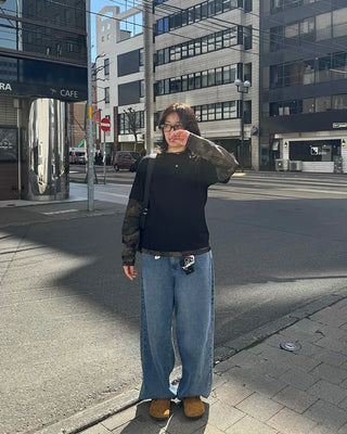 Camouflage layered T-shirt