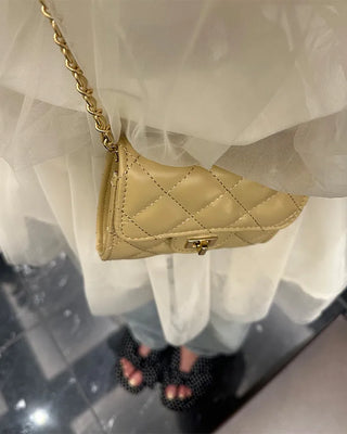 Quilted mini shoulder bag