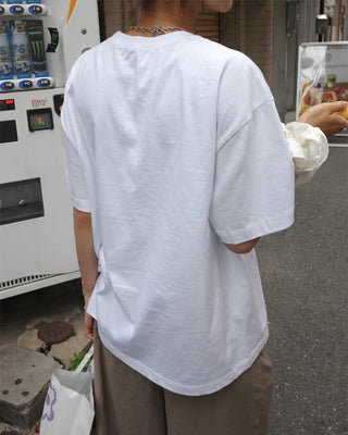 Face graphic short-sleeved T-shirt