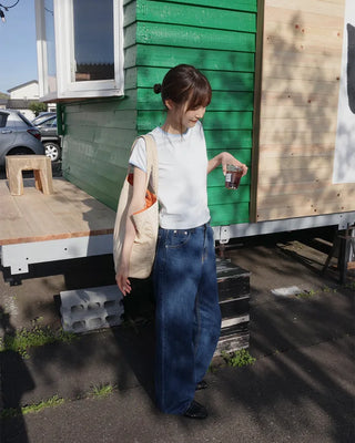 Two-tone short-sleeved T-shirt