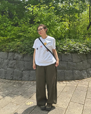 Loose cotton pants
