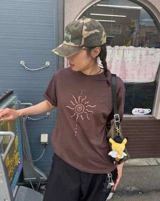 Sun motif T-shirt