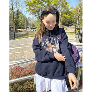 Cat Oversized Hoodie