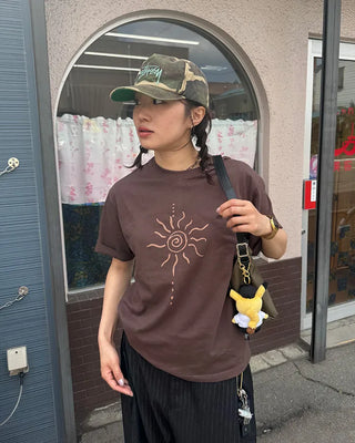 Sun motif T-shirt