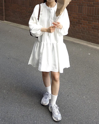 Pintuck Long Blouse