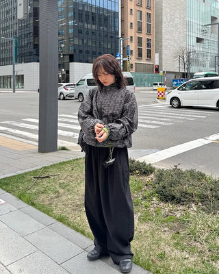 Pintuck Drawstring Balloon Pants