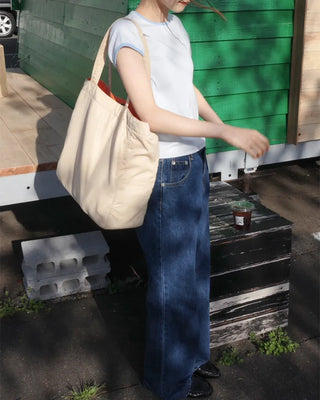 Two-tone short-sleeved T-shirt