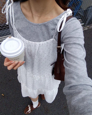 Polka Dot Mini Camisole Dress