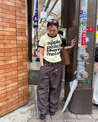 Fruit lettering T-shirt