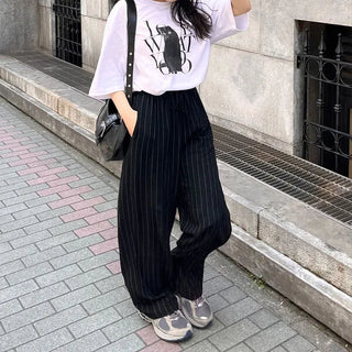 Striped Banding Pants