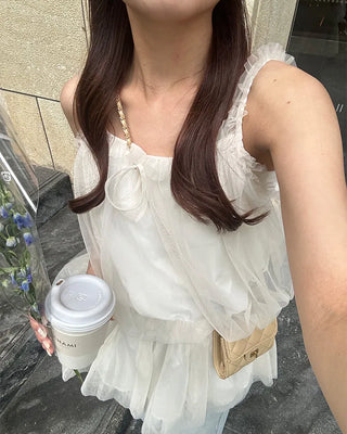 Chiffon lace blouse