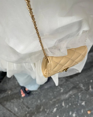 Quilted mini shoulder bag