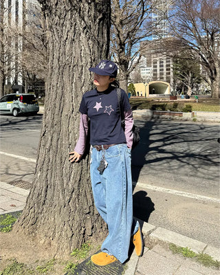 (UNISEX) Wide Denim Pants