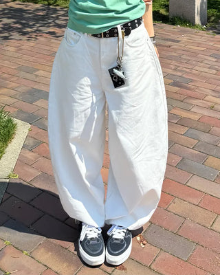 Cotton balloon pants
