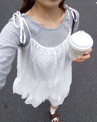Polka Dot Mini Camisole Dress