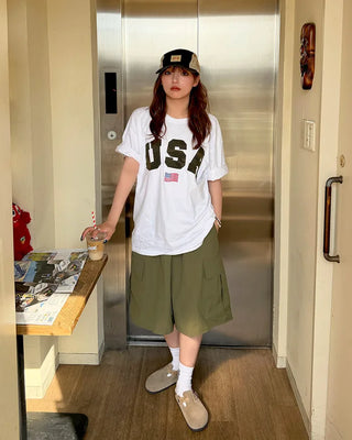 Camouflage Lettering T-Shirt