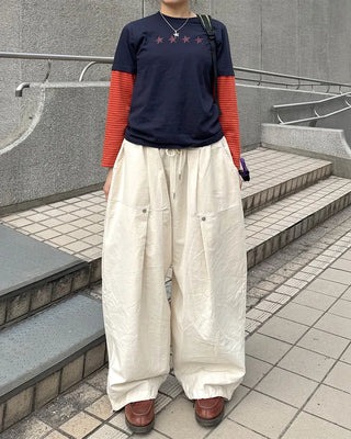 (Unisex) Rivet Tuck Balloon Pants