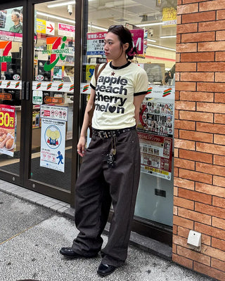 Non-faded herringbone denim pants