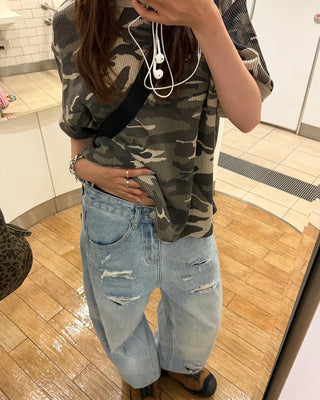 Camo Ringer T-shirt