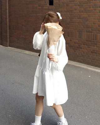 Pintuck Long Blouse