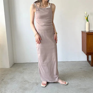 Flat long dress