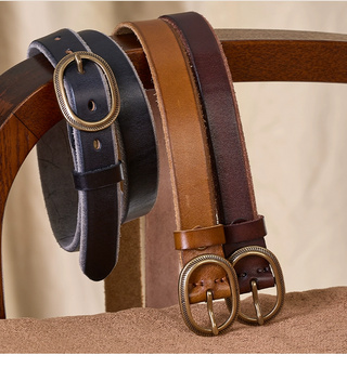 [CULTUM] Top Grain Distressed Belt