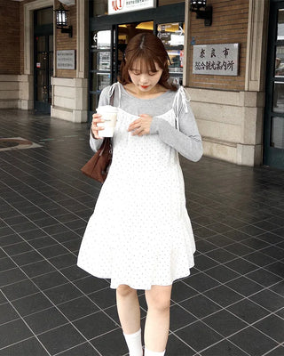 Polka Dot Mini Camisole Dress