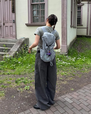 Nylon drawstring backpack