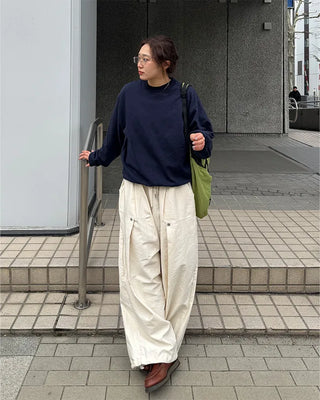 (Unisex) Rivet Tuck Balloon Pants