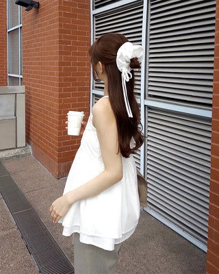 Ribbon flare camisole