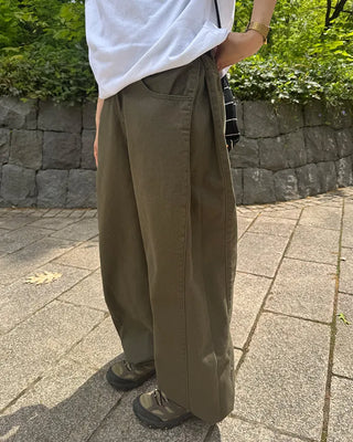 Loose cotton pants
