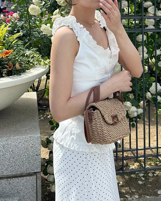 Frilled Shirring Camisole