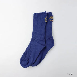 Back lettering socks