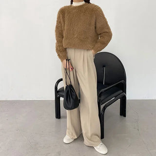 daily soft half neck T