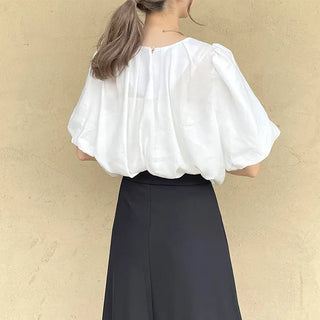 Volume puff blouse
