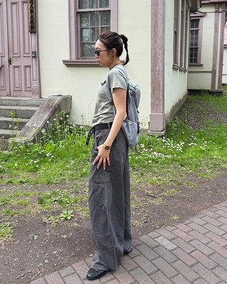 Nylon drawstring backpack