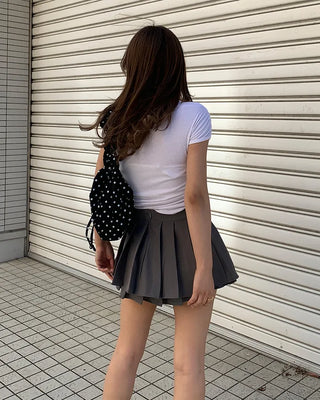 Dot Shirring Shoulder Bag