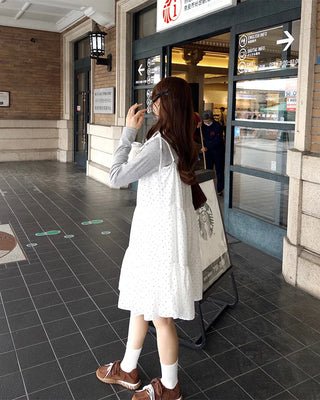 Polka Dot Mini Camisole Dress