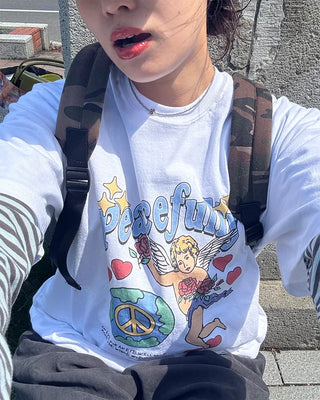 Angel print T-shirt