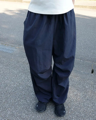 Elastic waist parachute pants