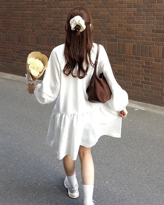 Pintuck Long Blouse