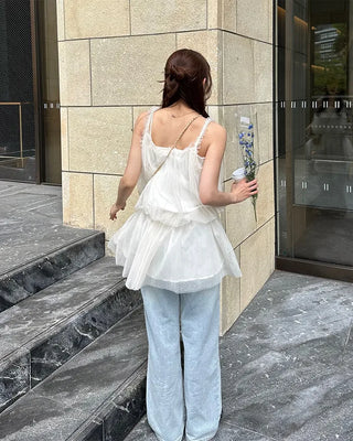 Chiffon lace blouse