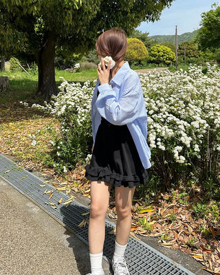 Can-can frill shorts