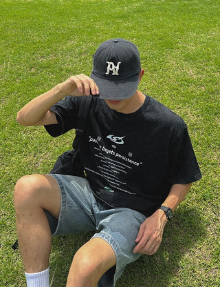 Many sporty pigment short-sleeve t-shirts (6 colors, S~2XL)