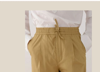 [CULTUM] Cotton Drawstring Shorts