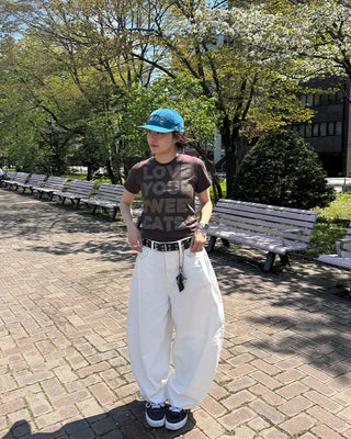 Cotton balloon pants