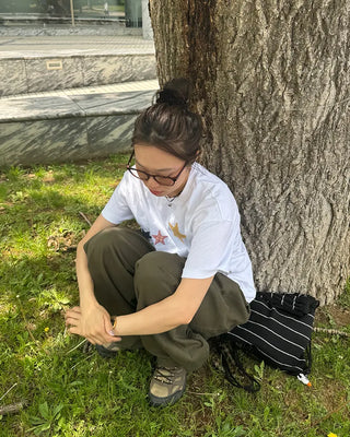 Loose cotton pants